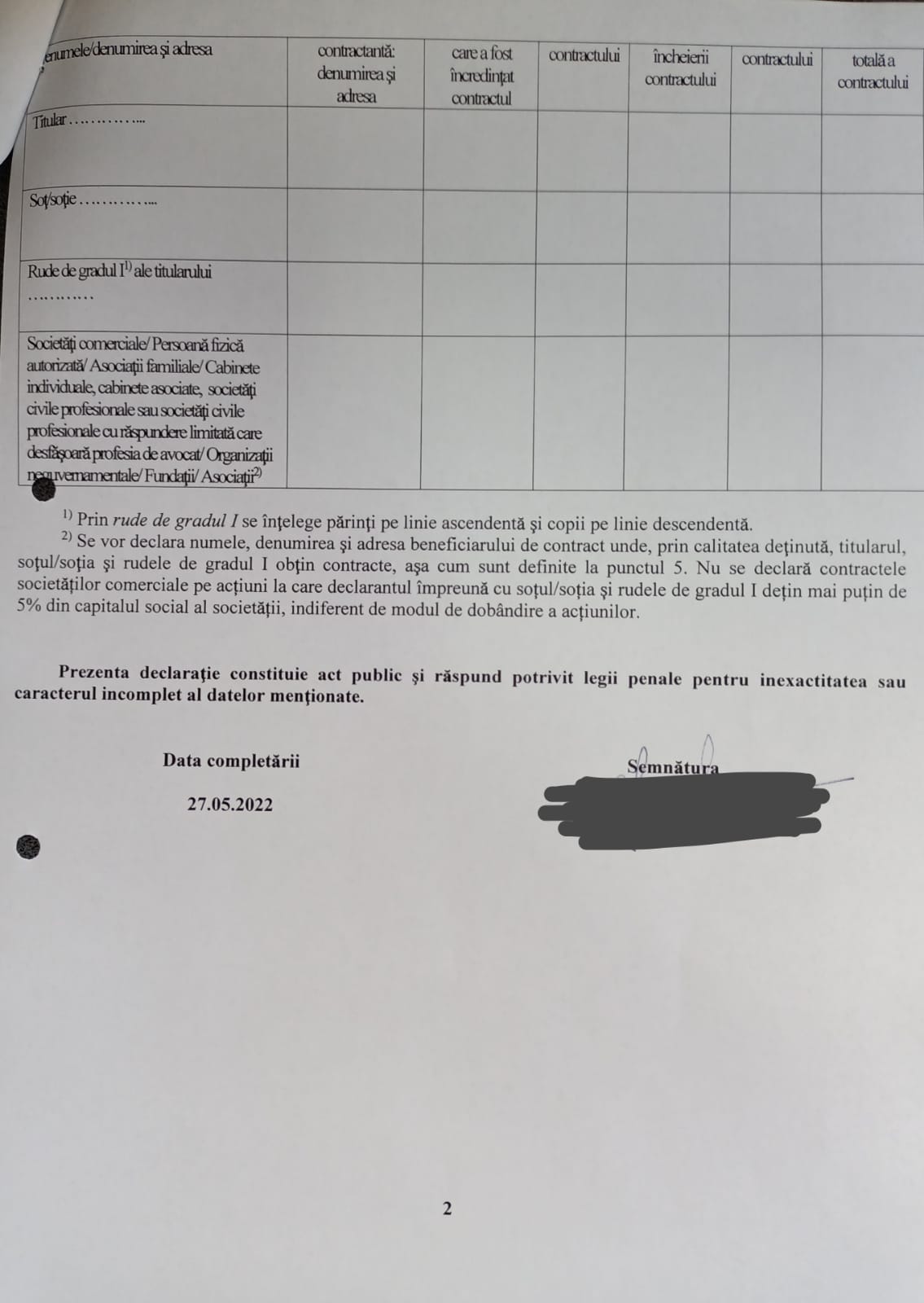 Decl. interese Dumitru 2